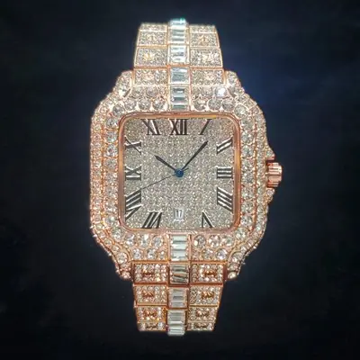 Image de Montre Homme Luxe Diamant Style Hip Hop