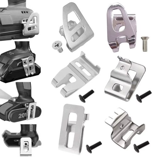 Afbeelding van Universele Elektrische Boor Riemhaak met Moersleutelhouder voor Makita, Bosch, DeWalt, Milwaukee, Ryobi, Worx 18V & 20V Accuboormachines – Robuuste Tool Clip Accessoire