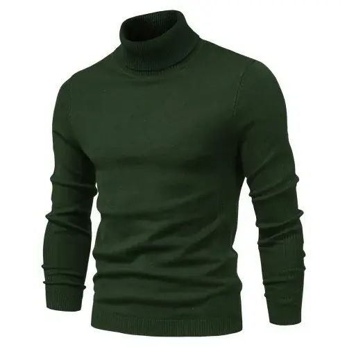 Image de Pull Col Roulé Homme Hiver - Chic & Chaud