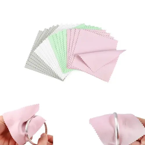 Image de Chiffon de Polissage Argent & Or - 10/50 Pièces