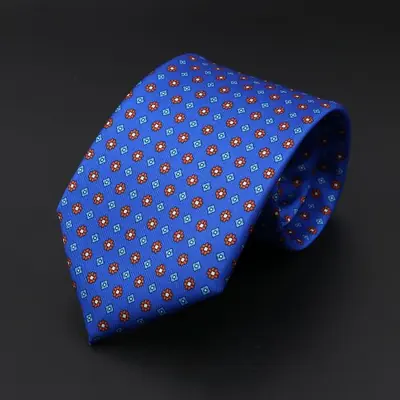 Image de Cravate Homme Soie - 51 Couleurs Mode Géométrique