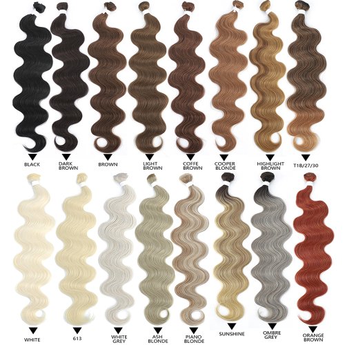 Bild von Blondes Haarband mit Silbergrau-Wellen – 26 Zoll Ombre Pferdeschwanz