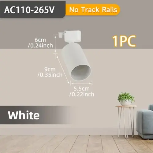 Image de Kit Lumière LED sur Rail GU10 - Éclairage Moderne pour Salon & Chambre