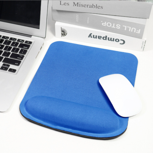 Image of Ergonomic Round Memory Foam Wrist Support Mouse Pad with Slow-Rebound Eva Cushion for Comfortable Computer Use on Desk or Laptop