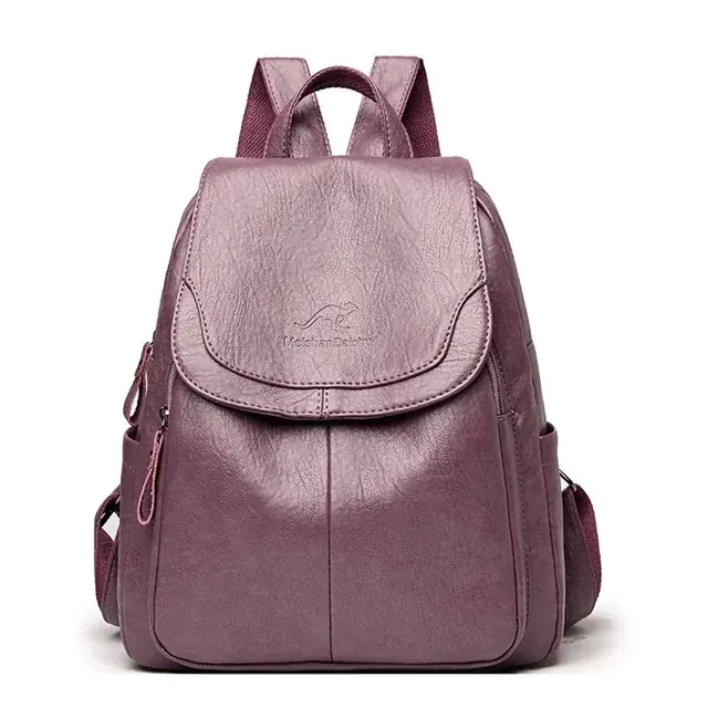 Image de Sac à Dos en Cuir Véritable pour Femme - Mode 2024