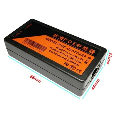 Extendeur PoE 100m - 2 Ports 100 Mbps