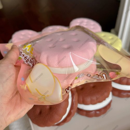 Imagen de Squishy pastel simulado juguete para apretar Fidgets juguetes galleta grande lento aumento Squishy ansiedad antiestrés Squishys regalos niños