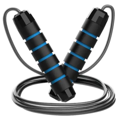 Image de Corde à Sauter en Acier - Réglable & Sans Enchevêtrement