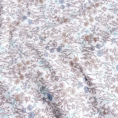 Image de Tissu Popeline Floral 100% Coton pour Couture Enfants