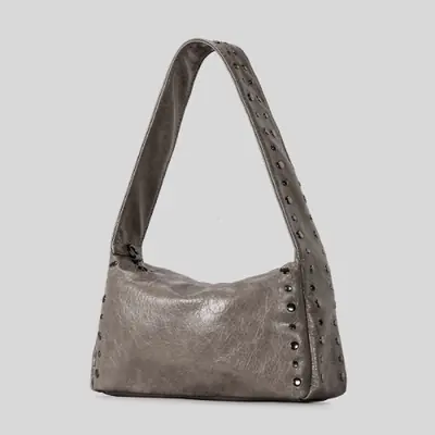 Image de Sac à bandoulière Punk en Cuir Souple - Grande Capacité