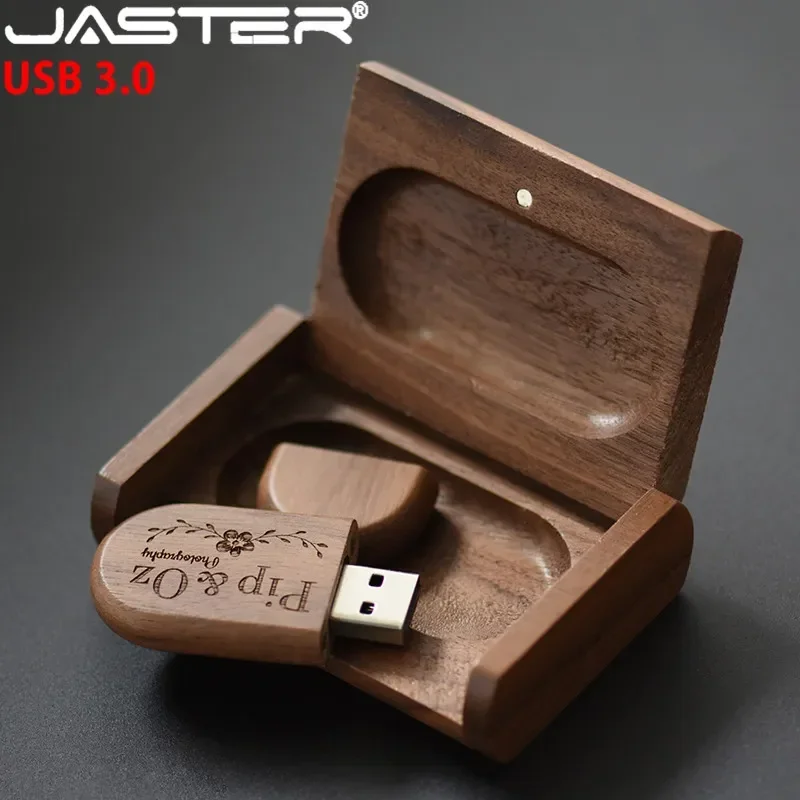 Imagen de Pendrive USB 3.0 de Madera con Logotipo Personalizado