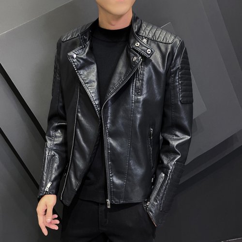 Imagen de Chaqueta de Cuero Vintage para Hombre