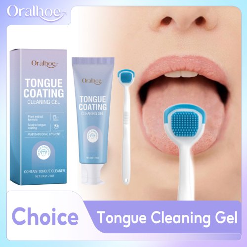 Bild von Natürliches Zungenreinigungsset mit Zungenreiniger, Mundhygiene-Gel und Zahnbürste – effektiv gegen Zungenbelag, Bakterien und Mundgeruch