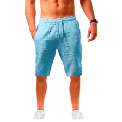Image de Short d'été homme coton-lin léger & respirant