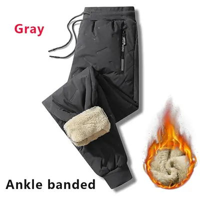 Pantalon Thermique Homme Hiver - Laine Agneau & Coton Chauffant