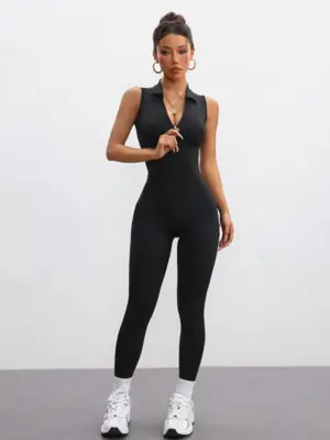 Image de Robe de Yoga Une Pièce avec Détail Ajouré au Dos
