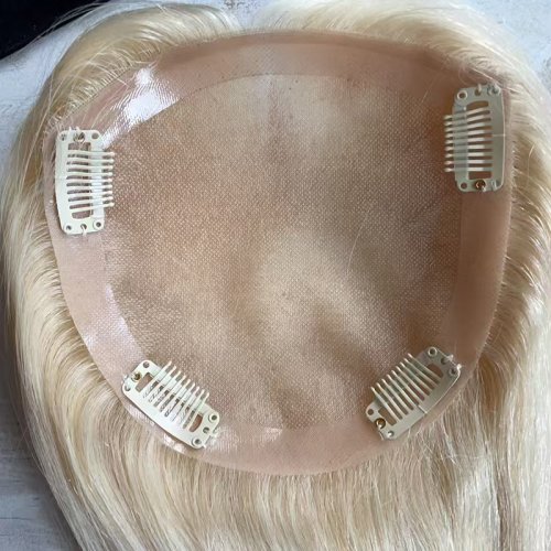 Bild von Echthaar-Topper 6x6 – Natürlicher Look mit Spitzenclips