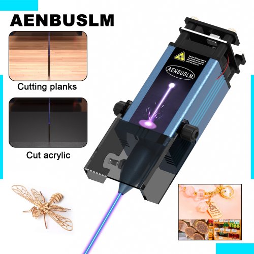 Immagine di Modulo Laser 40W/80W 450nm 12V/24V – Testa per Incisione e Taglio Laser, Ideale per Lavorazione del Legno, CNC, Stampanti 3D e Strumenti di Percorso