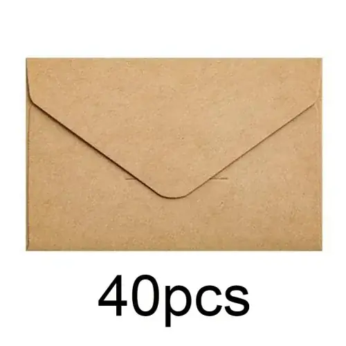 Image de Mini Enveloppes Blanches & Noires - 20, 40 ou 80 Pièces