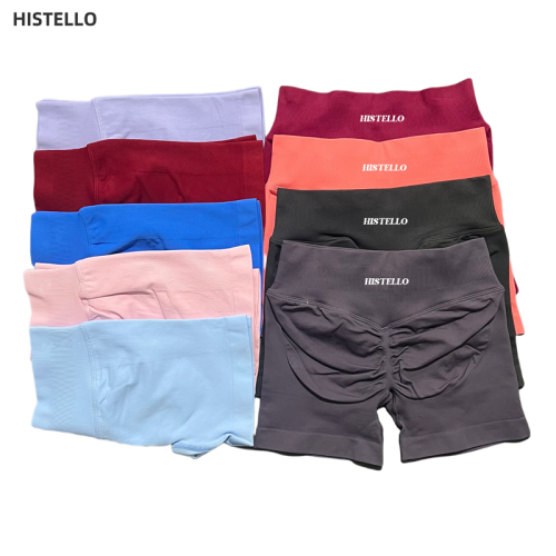 Shorts de Sport Femme Haute Taille Sans Couture