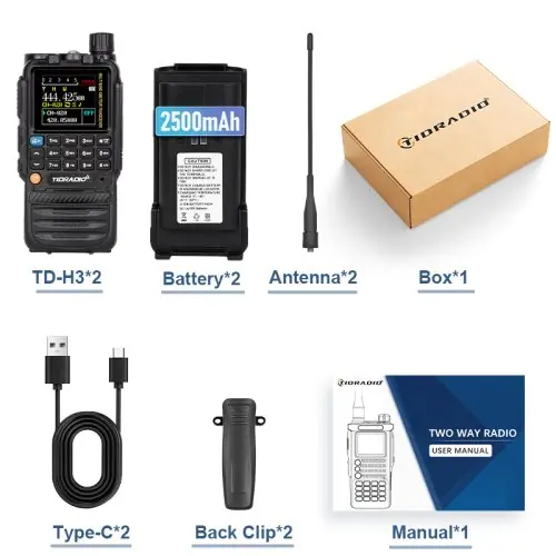 Image de Talkie-Walkie Portable Longue Portée - Ensemble 2 Pièces