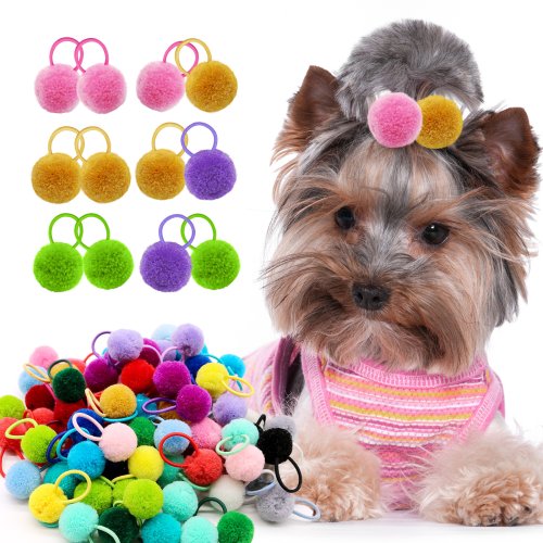 Immagine di Fiocchi per Cani e Gatti - Set da 50 Pezzi Colorati