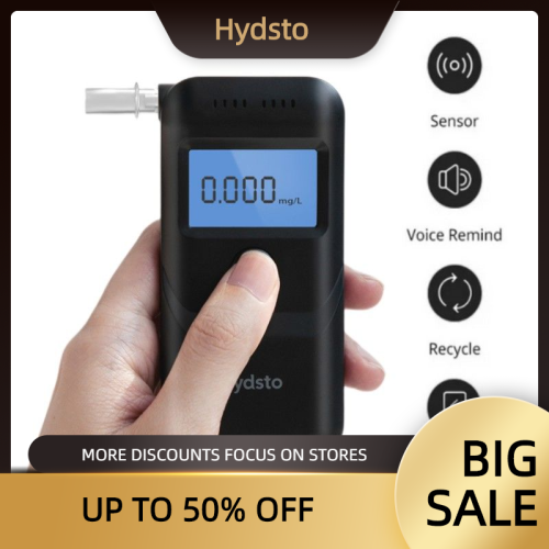 Image of Professional Digital Alcohol Tester with LCD Display – Accurate Breathalyzer for Drunk Driving Detection and Police Use