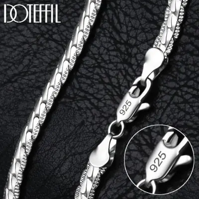 Image de Collier en Argent Sterling 925 - Chaîne Latérale Élégante