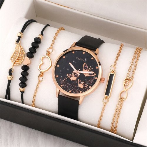 Image de Montre Femme Papillon - Set de 6 Montres Analogiques Élégantes