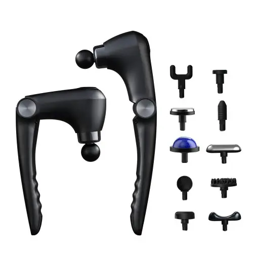 Image de Pistolet de Massage Fascia Électrique avec Poignée - Noir