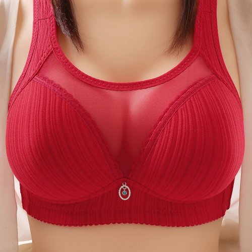Immagine di Reggiseno Sportivo Push-Up Antiscivolo per Donna con Spalline Larghe, Imbottitura sul Petto e Tessuto Traspirante - Senza Fili, Comodo e Stile Moderno