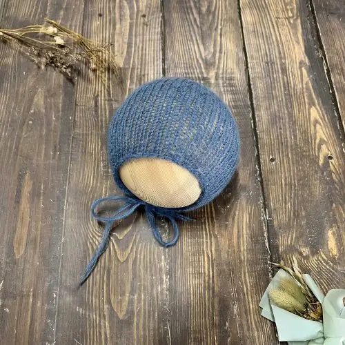 Chapeau en jean bleu
