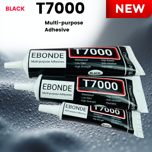 Afbeelding van T7000 Zwart Contact Mobiele Telefoon Tablet Reparatielijm Sterke T-7000 Lijm 15ML 50ML 110ML met Fijne Naald