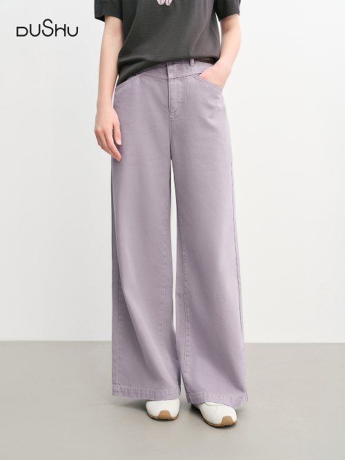 Image of 2025 Women's Multi-Color Straight Wide Leg Denim Jeans – Comfortable Casual Everyday Wear