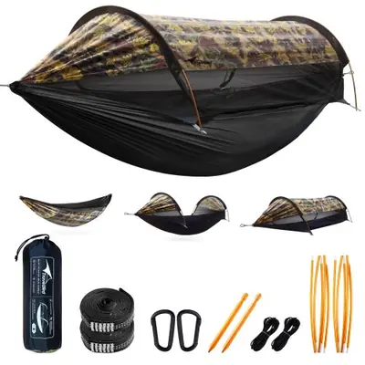 Image de Hamac Double Extérieur avec Moustiquaire - Léger & Portable