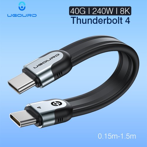 Zdjęcie Kabel USB-C Thunderbolt 4 – Szybka Transmisja i Ładowanie 240W