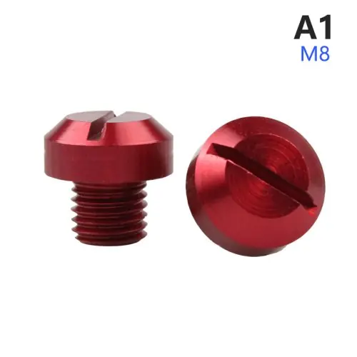 Image de Bouchons de Rétroviseur Anti-Rouille Moto - Vis CNC Aluminium M8/M10