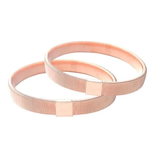 2pcs rosa oro