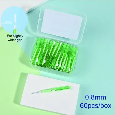 Image de Brosses Interdentaires - Kit de 60 Pièces pour une Hygiène Dentaire Parfaite