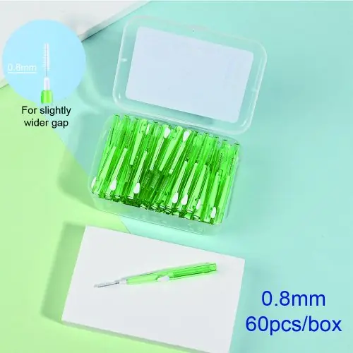 Image de Brosses Interdentaires - Kit de 60 Pièces pour une Hygiène Dentaire Parfaite