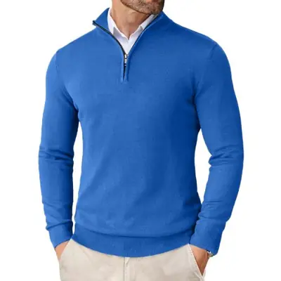 Image de Sweat zippé homme coupe ajustée - Style urbain & confort