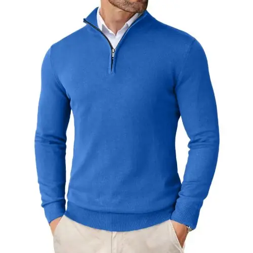 Image de Sweat zippé homme coupe ajustée - Style urbain & confort