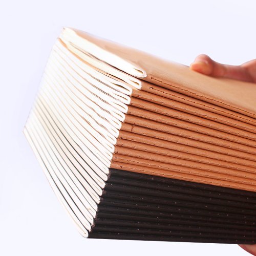 Image of 5-Pack A5, B5, A4 Notebooks with 36 Sheets (72 Pages) – Kraft Paper & Black Cover – Premium Office and Study Notebooks for Students and Professionals