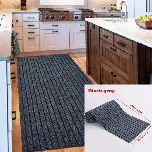 W paski szary