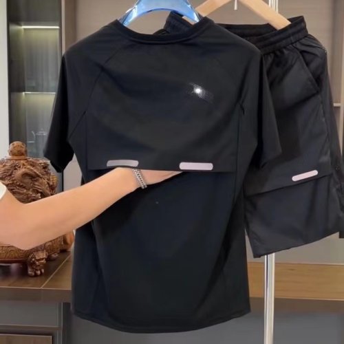 Immagine di Pantaloncini Estivi Uomo 2024 - Set 2 Pezzi in Setas di Ghiaccio