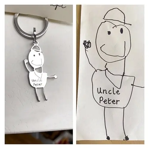 Image de Porte-clés personnalisé pour enfants - Dessin & Photo