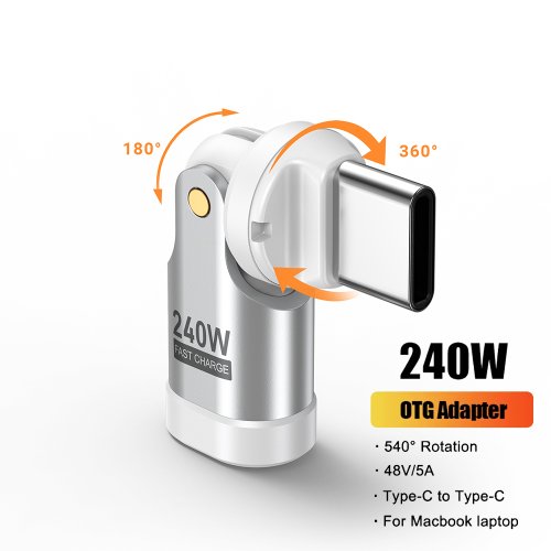 Blanco USB C adaptador