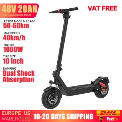Image de Scooter Électrique Pliable 1000W - 40 km/h - 48V 20Ah