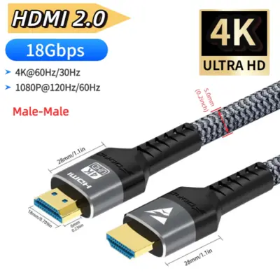 Image de Câble HDMI 2.1 Ultra Haut Débit - 8K/120Hz & 4K/240Hz