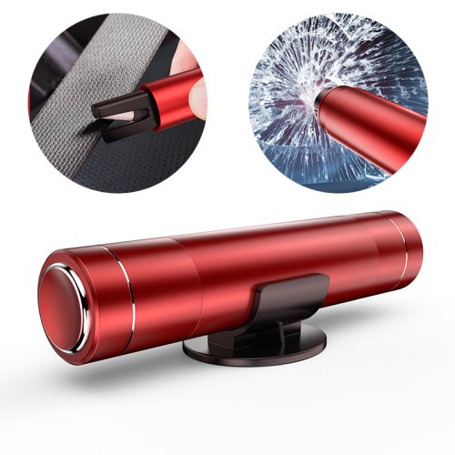 Image of Aluminum Alloy Car Safety Hammer with Window Breaker and Seat Belt Cutter – Emergency Escape Tool for Vehicles